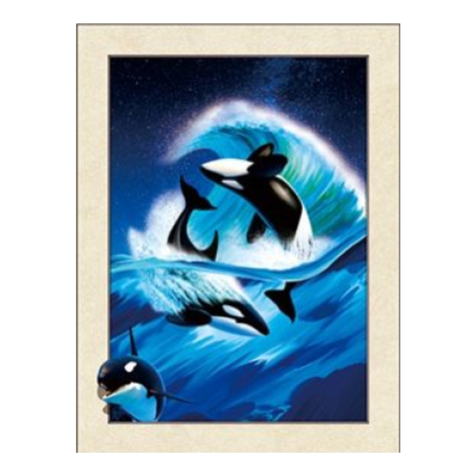 Cuadro Lenticular 3D Orcas