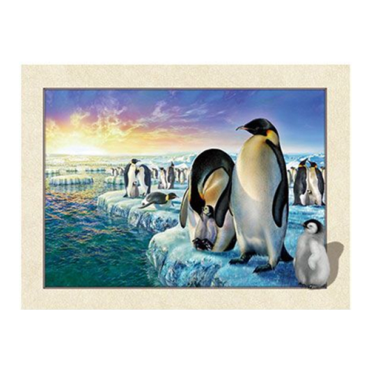 Cuadro Lenticular 3D Pingüinos