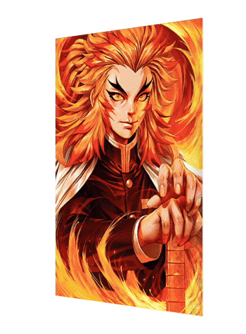 Cartel Decorativo Lenticular 3D Giyu Tomioka - Shinobu Kocho - Rengoku | Demon Slayer