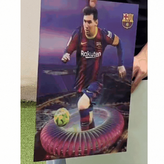 Cartel Decorativo Lenticular 3D Lionel Messi Barcelona - Inter de Miami - Argentina | Messi