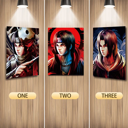 Cartel Decorativo Lenticular 3D Itachi Uchiha | Naruto