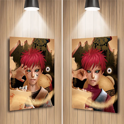 Cartel Decorativo Lenticular 3D Gaara de la Arena | Naruto