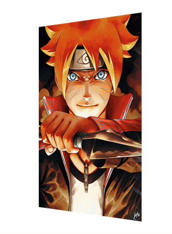 Cartel Decorativo Lenticular 3D Naruto - Boruto - Minato | Naruto