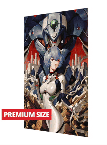 Cartel Decorativo Lenticular 3D Rei - Asuka - Neon Genesis | Evangelion