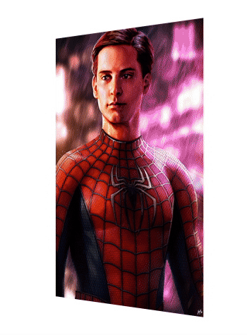 Cartel Decorativo Lenticular 3D Toby Maguire - Andrew Gardfield - Tom Holland | Spiderman