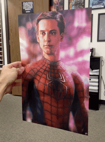 Cartel Decorativo Lenticular 3D Toby Maguire - Andrew Gardfield - Tom Holland | Spiderman
