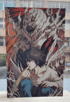 Cartel Decorativo Lenticular 3D Light Yagami - L - Misa Aname - Ryuk | Death Note