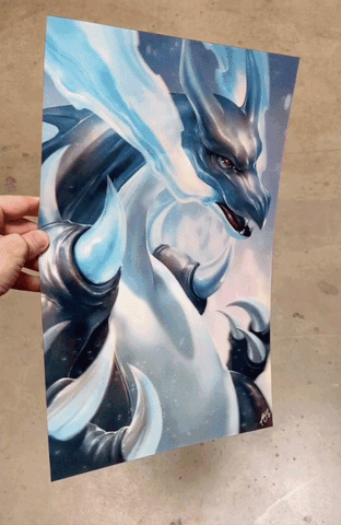 Cartel Decorativo Lenticular 3D Charizard And Dark Charizard | POKÉMON