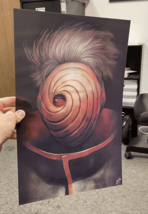 Cartel Decorativo Lenticular 3D Obito - Kakashi | Naruto Shippuden