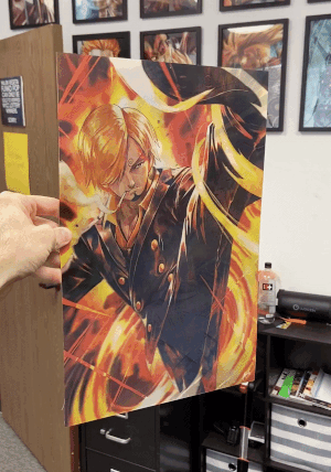 Cartel Decorativo Lenticular 3D Luffy - Zoro - Sanji | One Piece