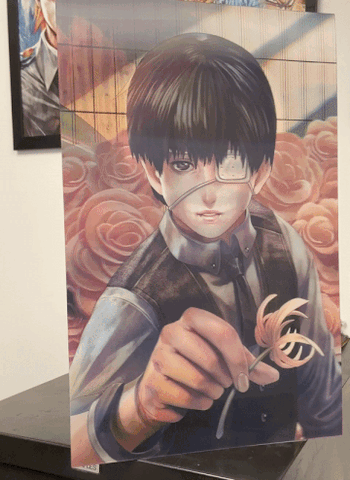 Cartel Decorativo Lenticular 3D Ken Kaneki | Tokyo Ghoul