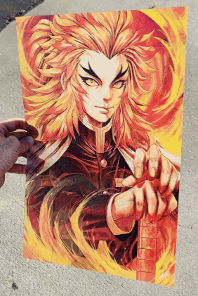 Cartel Decorativo Lenticular 3D Giyu Tomioka - Shinobu Kocho - Rengoku | Demon Slayer