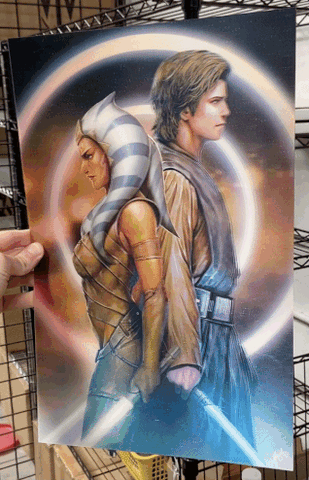 Cartel Decorativo Lenticular 3D Anakin - Darth Vader - Azoka Tano | Star Wars