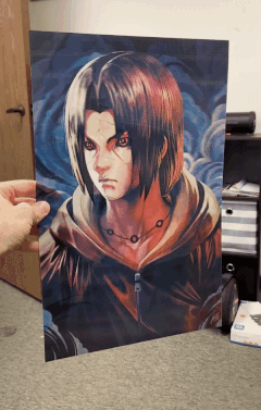 Cartel Decorativo Lenticular 3D Itachi Uchiha | Naruto