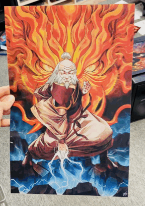 Cartel Decorativo Lenticular 3D  Azula - Zuko - Iroh | Avatar