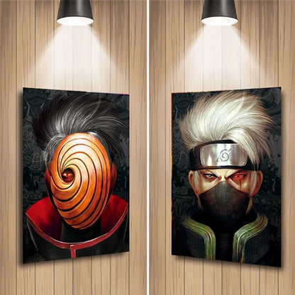 Cartel Decorativo Lenticular 3D Obito - Kakashi | Naruto Shippuden