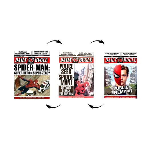 Cartel Decorativo Lenticular 3D Spider-Man Edición Daily Bugle